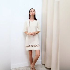 Kordal Interlock Mini Sweater Dress Black 100% Alpaca Wool   Sustainable Luxury